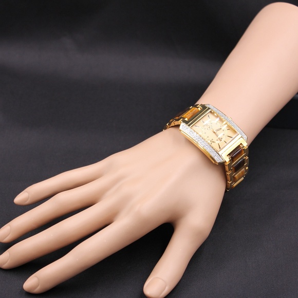 Diamond Yellow Dial Unisex Watch main image 7
